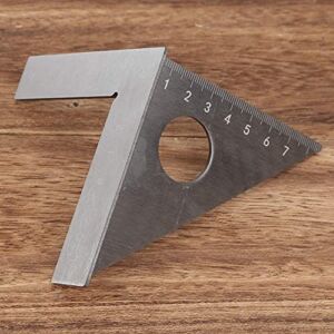 Woodworking Right Angle Ruler, Stainless Steel 90/45 Degrees Carpenter Combination Woodworking Measuring Ding Tool
