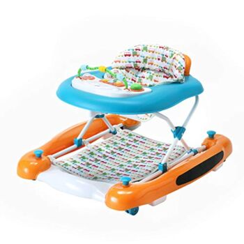 Dream On Me Go-Getter 3-in-1 Activity Baby Walker, Rocker and Walk Behind Walker, Adjustable Seat Height, Comfortable Padded Seat, Easy to Fold, Pack and Store, Detachable Activity Tray, Orange | The Storepaperoomates Retail Market - Fast Affordable Shopping