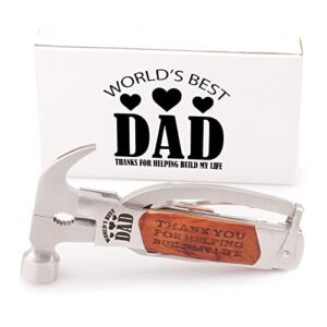 Gifts for Dad Christmas Day,Dad Gifts From Daughter,Son and Kids,Father Daddy Papa Multitool Hammer Survival Tools Presents Idea,Best Gifts for Dad Who Wants Nothing.