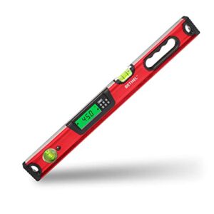 24 inch Digital Magnetic Level, Digital Smart Torpedo Level Tool Electronic Level Tool and Protractor – Master Precision – IP54 Dustproof and Waterproof with Carrying Bag