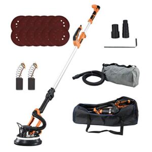 Electric Drywall Sander Machine – DIY Power Tools ​with​ Dust Collector Bag and ​Vacuum Attachment (Pole Sander)