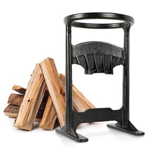 ORIENTOOLS Firewood Splitter Cast Iron Firewood Kindling Splitter, Heavy Duty Wood Splitter Hand Cutter Kindling Splitter Cracker, Manual Log Splitter Wedge for Home and Campsite