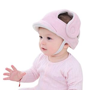 Baby Infant Toddler Head Protector Breathable Headguard Cute Hat, Adjustable No Bumps Safety Helmet Head Cushion Bumper Bonnet for 6-36 Months Crawling Walking