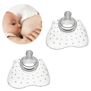 Finever Nipple Shield Premium Contact Nippleshield for Breastfeeding with Latch Difficulties or Flat or Inverted Nipples Non-Toxic