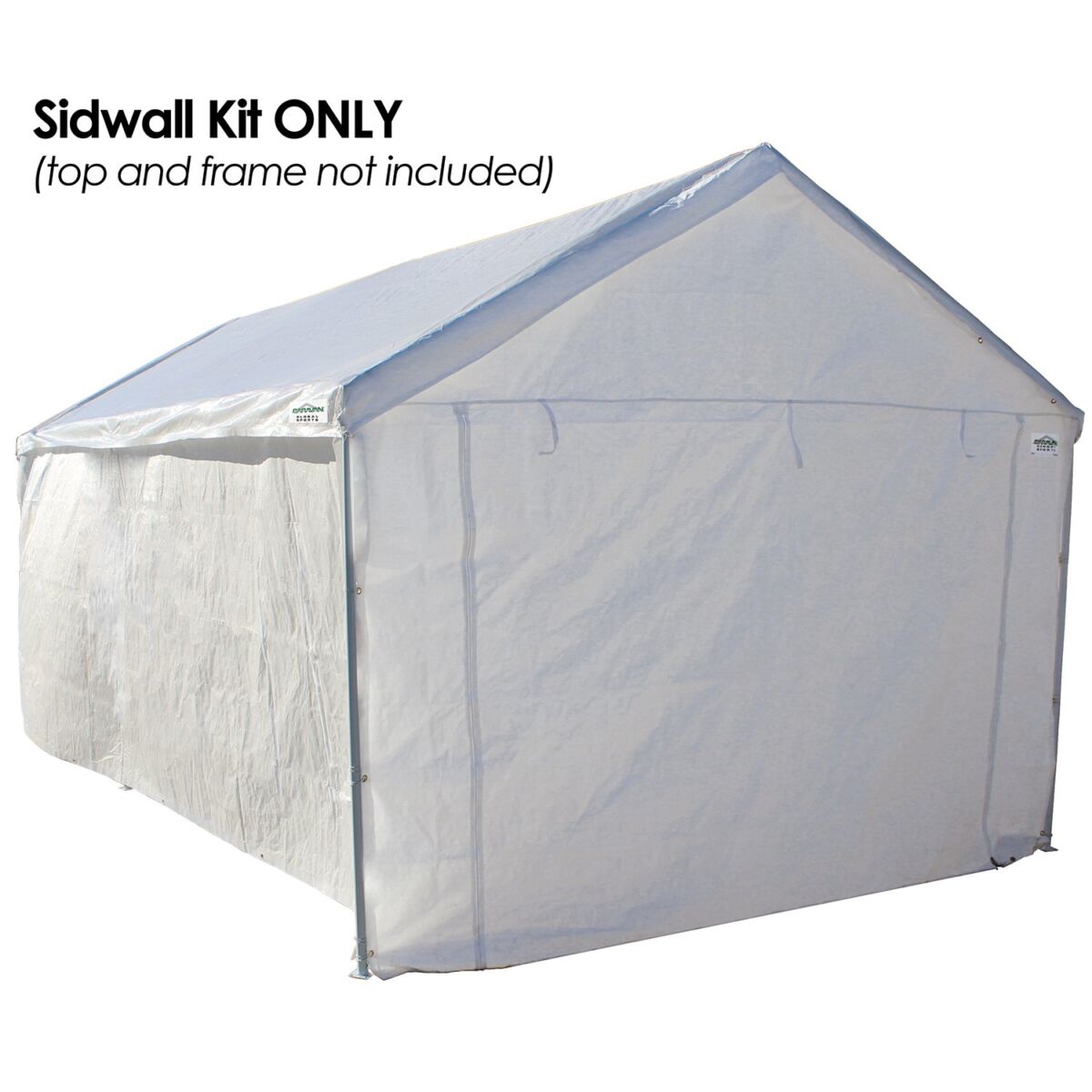 Caravan Canopy 12000211010 Side Wall Kit for Domain Carport, White (Top and Frame Not Included) | The Storepaperoomates Retail Market - Fast Affordable Shopping