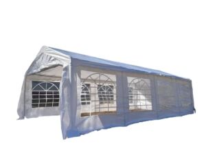 26’x13′ PE Party Tent White – Heavy Duty Wedding Canopy Carport – By DELTA Canopies