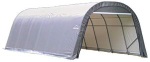 ShelterLogic 72332 Grey 12’x24’x8′ Round Style Shelter