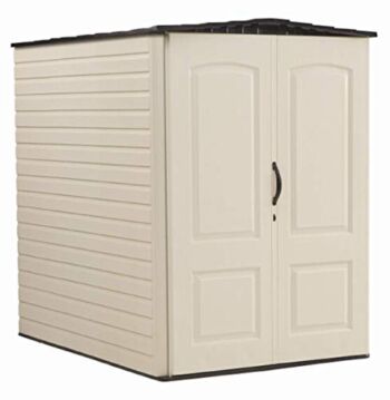 Rubbermaid Large Plastic Vertical Resin Weather Resistant Storage Shed, 5 x 6 Ft., Sandstone, for Garden/Backyard/Home/Pool/Bikes/Lawn Mowers | The Storepaperoomates Retail Market - Fast Affordable Shopping