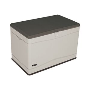 Lifetime 60103 Deck Storage Box, 80 Gallon, Desert Sand/Brown