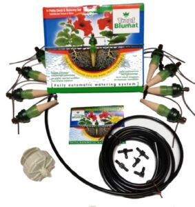 Blumat Irrigation System for 8 Plants w/Pressure Reducer | Automatic Drip Irrigation Kit | No Electricity, No Batteries Required | Garden, Patio, Hanging Baskets, Raised Bed, Greenhouse