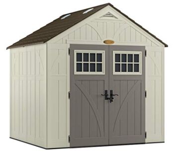 Suncast 8′ x 7′ Heavy-Duty Resin Tremont Storage Shed, Cream | The Storepaperoomates Retail Market - Fast Affordable Shopping
