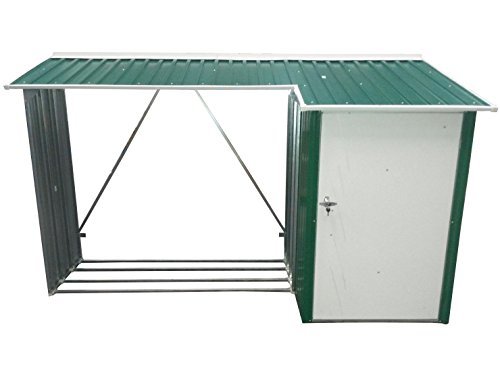 Duramax WoodStore Combo Shed, Green with Off White Trim | The Storepaperoomates Retail Market - Fast Affordable Shopping