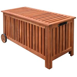 vidaXL Patio Storage Box 46″x20″x23″ Wood
