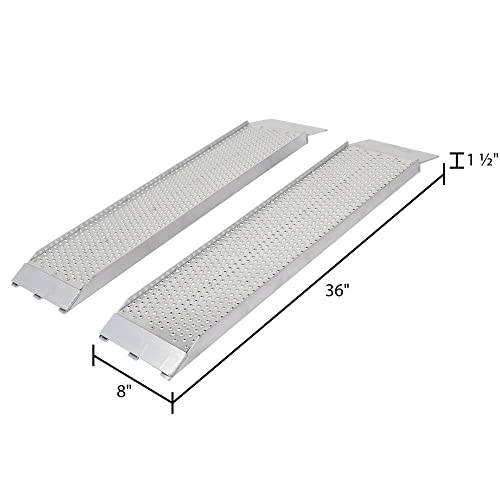 Guardian S-368-1500-P Dual Runner Shed Ramps with Punch Plate Surface – 8″ Wide, 3′ Long | The Storepaperoomates Retail Market - Fast Affordable Shopping