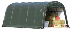 ShelterLogic Replacement Cover Only No Frame -12x20x8 Round Green 9oz 2A1114 211114 for Model 71342 (9oz PE Green)