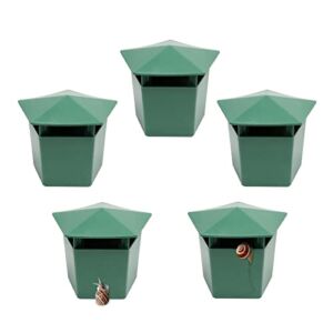 Beslands 5 Pcs Plastic Box 3.9″ x 2.4″ x 2.8″ (Green)