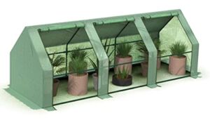 Sundale Outdoor Green House Kits to Build for Outside Winter,106 x 35 x 35 Inch Tunnel Small Greenhouses for Outdoors,Indoor Outdoor Pop Up Greenhouse with Doors, Portable Greenhouses with Cover