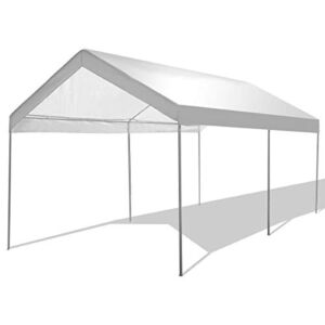 GYMAX Carport Car Canopy, 10’ x 20’ Heavy Duty Garage Shelter for Car Boat Parking, Waterproof Sun Proof Party Camping Tent