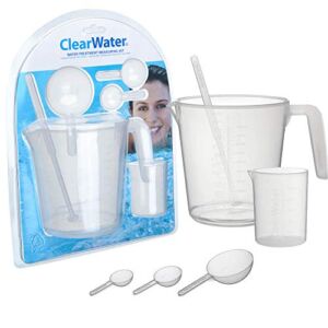 Clearwater CH0032 Measuring Set for Swimming Pool and Hot Tub Chemical Treatment, Transparent