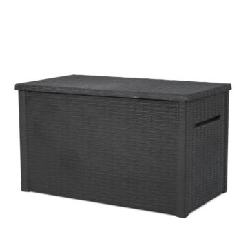 Keter XXL Java 230 Gallon Resin Rattan Look Large Outdoor Storage Deck Box for Patio Furniture Cushions, Pool Toys, and Garden Tools | The Storepaperoomates Retail Market - Fast Affordable Shopping