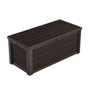 Keter Eastwood Deck Box 570 Litres – Weatherproof Durable Polypropylene Resin Construction – Extra Large Storage Capacity Sturdy Ventilated Box