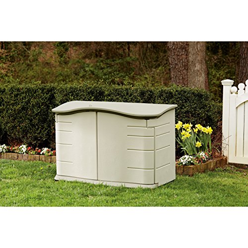 Rubbermaid Horizontal Storage Shed, Small & FG374901OLVSS Vertical Storage Shed, Small, Beige | The Storepaperoomates Retail Market - Fast Affordable Shopping