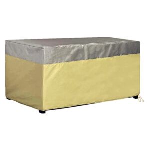 Jorohiker Patio Deck Box Cover,Heavy Duty Storage Bench Cover,Outdoor Waterproof Garden Furniture Covers with UV Protected Heat Shield 600D Polyester, Protects from Rain, Wind, Snow