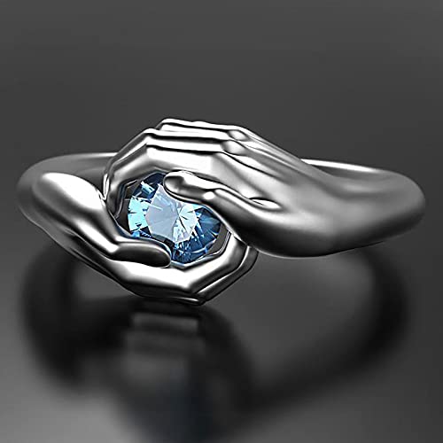 925 Sterling Silver Hug Rings,2021Newest Wedding Women Men Couple Rings Love Hug Zirconia Rings Gifts (Silver, 10) | The Storepaperoomates Retail Market - Fast Affordable Shopping
