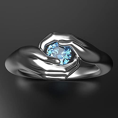 925 Sterling Silver Hug Rings,2021Newest Wedding Women Men Couple Rings Love Hug Zirconia Rings Gifts (Silver, 10) | The Storepaperoomates Retail Market - Fast Affordable Shopping
