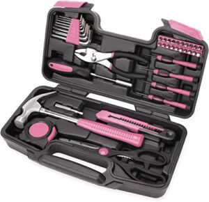 Uncle Bill 39-PieceTool Set-Essential Household Hand Tool Kit with Portable Toolbox Storage Case