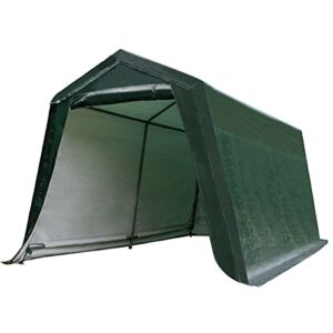 ERGOMASTER 10 Ft x 10 Ft Outdoor Carport Patio Storage Shelter Metal Frame and Waterproof Ripstop Cover for Motorcycle and ATV Car