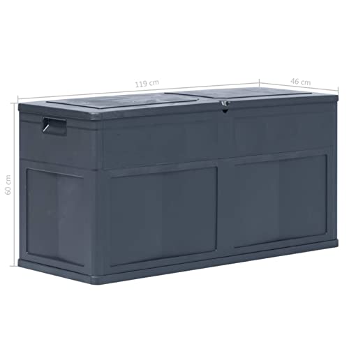 Festnight Patio Storage Box Outdoor Deck Box Garden Storage for Patio Furniture, Garden Tools and Pool Toys 84.5 gal Black | The Storepaperoomates Retail Market - Fast Affordable Shopping