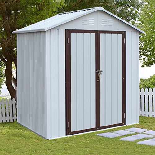 Storage shed, 6×4ft Outdoor Storage shed, Used for Backyard Storage Sheds & Outdoor Storage Clearance, can be Used as Bike shed, Garden shed, Tool shed, Metal shed That can be Used for Life, Coffee | The Storepaperoomates Retail Market - Fast Affordable Shopping