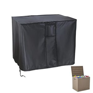 TheElves Outdoor Storage Box Cover for Keter City 30 Gallon Deck Box,Rectangle Fire Table Furniture Waterproof Patio Cover – 23x18x22Inch