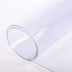 Farm Plastic Supply – Clear Vinyl Sheeting – 15 Mil – (4′ 6″ x 7′) – Vinyl Plastic Sheeting, Clear Vinyl Sheet for Storm Windows, Covering, Protection, Tablecloth Protector