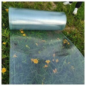 Polycarbonate Sheets Greenhouses, Roofing Cladding Glass Fiber Panel, 1mm Clear Anti-UV Rainproof Insulation Protection, Sunshine Board Shed Cover for Canopy (Size : 39.4″ x23′)