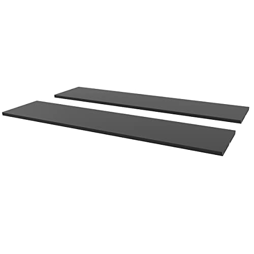 HOMSPARK Black Metal Laminat Shelving for 38 Cube Feet Horizontal Storage Shed | The Storepaperoomates Retail Market - Fast Affordable Shopping