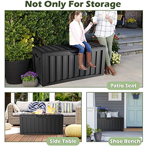 Giantex Outdoor Storage Deck Box – 90 Gallon HDPE Waterproof Large Container for Pillows, Tools, Sports Equipment, Lockable Resin Storage Bins for Outside, Yard, Garden, Patio Storage Box | The Storepaperoomates Retail Market - Fast Affordable Shopping