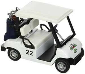 KiNSFUN Golf Cart 4½” Die Cast Metal Model Pullback Action Toy