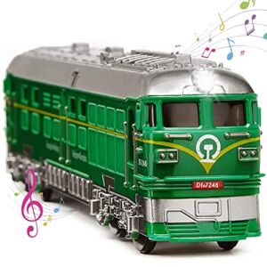 Sulypo Train Toys for Kids with Sound & Light – Train Set for 3 4 5 6 7 Years Old Boys Girls Classic Toy Gift for Holiday, Birthdays or Christmas