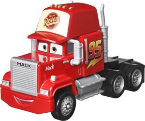 Disney Cars Toys and Pixar’s Cars Mack Vehicle, 1:55 Scale Die-Cast Character Car, Collectible Toy Gifts for Kids Ages 3 Years & Older,Multicolor,HFN85