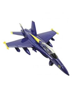🛦 United States Navy Blue Angels F/A-18 Super Hornet Fighter Jet 6inch Die Cast Metal Model Toy w/ Pullback Action