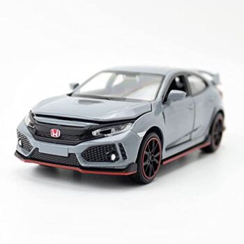 Civic Type R Toy Car Hatchback Sports Diecast Model Car 1/32 Scale Metal Pull Back Vehicles Doors Open Light Sound Toys for Boys Kids Adults Men Holiday Christmas Stocking Stuffers Gifts, Cement Grey | The Storepaperoomates Retail Market - Fast Affordable Shopping