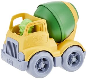 Green Toys Mixer Construction Truck Green/Yellow, 5.75×7.5×5.6