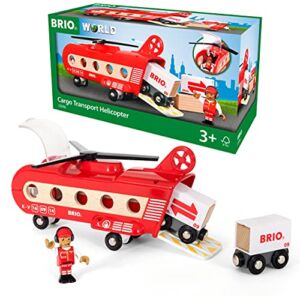 BRIO World 33886 – Cargo Helicopter – Vehicle Toy Wooden Train Toy