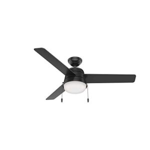 Hunter Aker Indoor / Outdoor Ceiling Fan with LED Light and Pull Chain Control