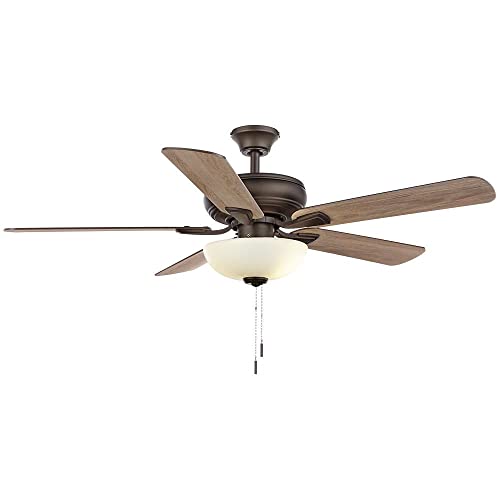 Hampton Bay Rothley II 52 in. Bronze LED Ceiling Fan with Light Kit | The Storepaperoomates Retail Market - Fast Affordable Shopping