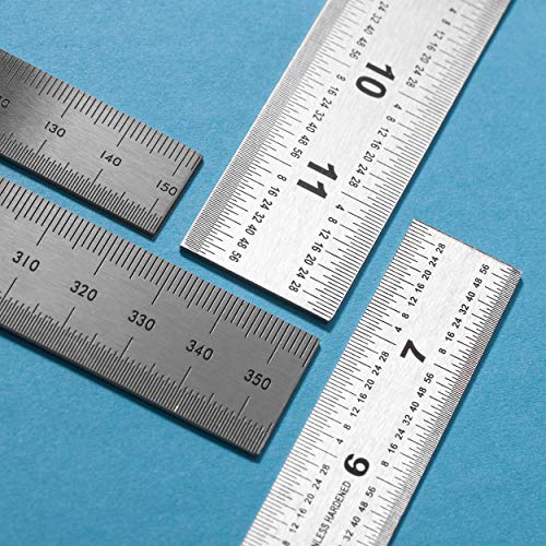 Mr. Pen- Machinist Ruler, 4 Pack (6, 8, 12, 14 inch), Metric Ruler, Millimeter Ruler, (1/64, 1/32, mm and .5 mm), 6 inch Ruler, Stainless Steel Ruler | The Storepaperoomates Retail Market - Fast Affordable Shopping