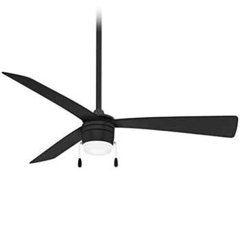 Minka-Aire F676L-CL Vital 44 Inch Pull Chain Ceiling Fan with Integrated 16W LED Light in Coal Finish | The Storepaperoomates Retail Market - Fast Affordable Shopping