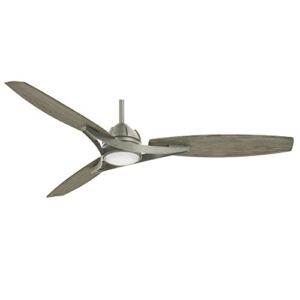 Minka-Aire F742L-BNK Molino 65″ Ceiling Fan with LED Lights, Burnished Nickel